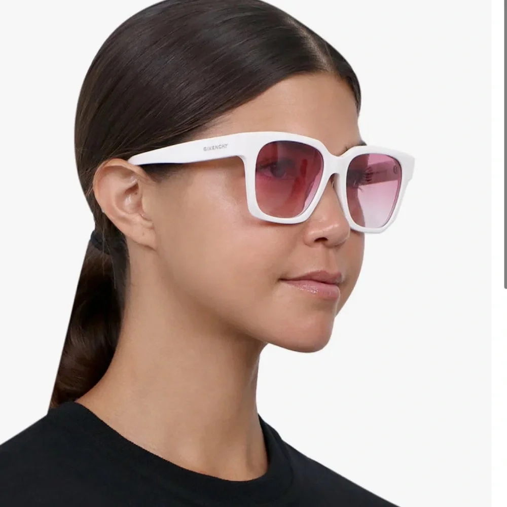 Givenchy White and Pink Sunglasses